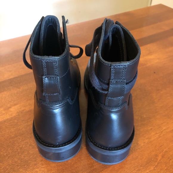 SANDRO PARIS | Lace up leather combat biker boot - Picture 5 of 12